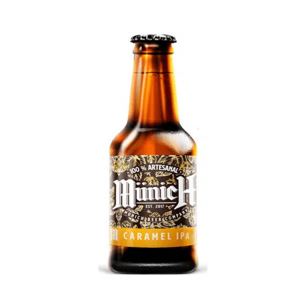 CERVEZA ARTESANAL MUNICH IPA CARAMEL Botella de 330ml