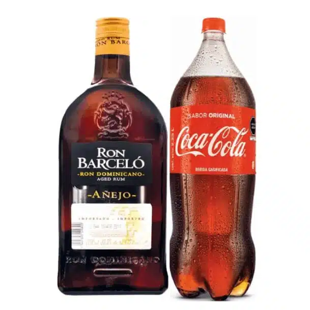 Promoción Ron Barceló Añejo 1,75 ML + Coca Cola 2.25 LT