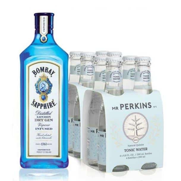 Pack Bombay Sapphire + Mr Perkins Tonic Water