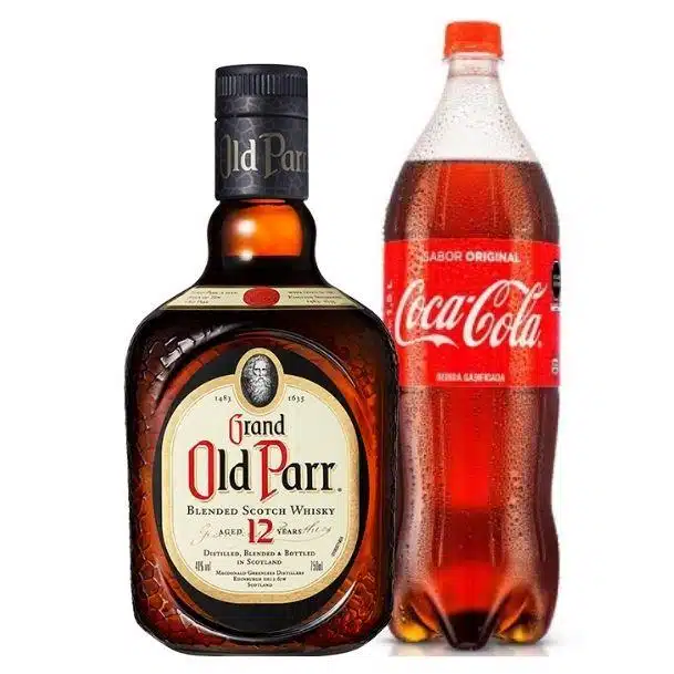 WHISKY GRAND OLD PARR 12 AÑOS + COCA COLA 1.5LT