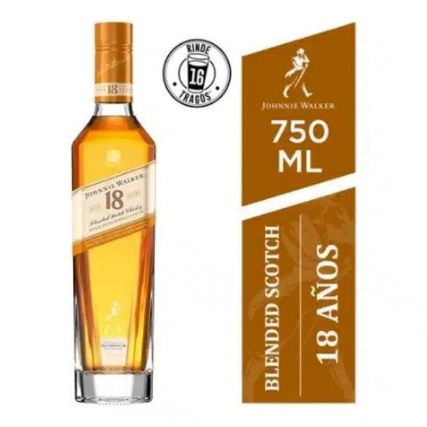 Whisky JOHNNIE WALKER 18 Años Botella 750ml