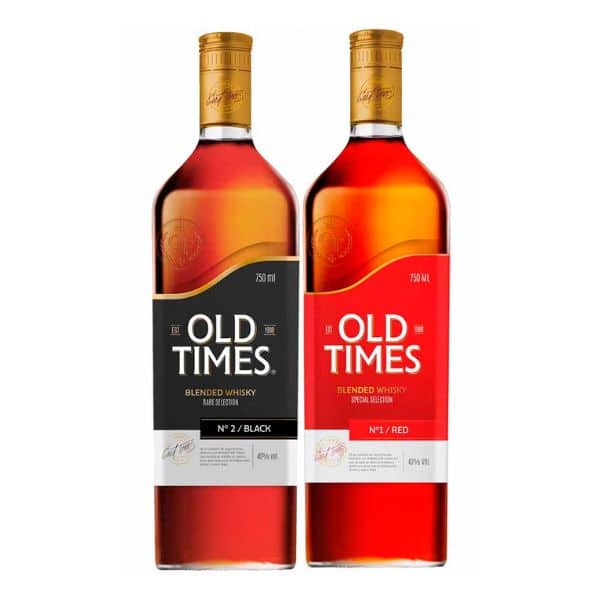 Pack Whisky Old Times Red 750 ml + Old Times Black 750 ml
