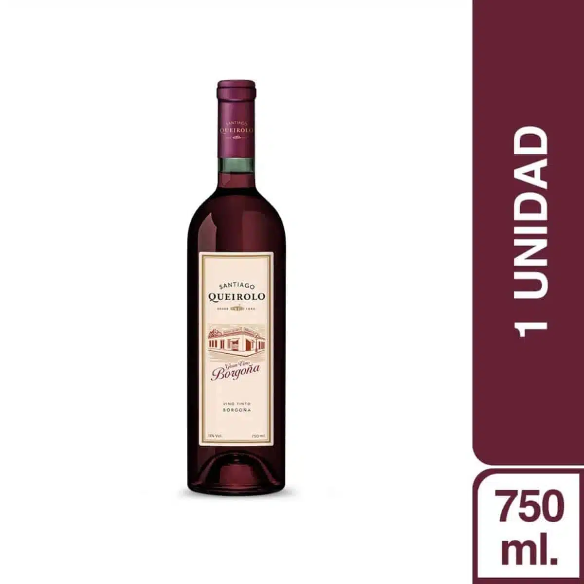 VINO QUEIROLO BORGOÑA Botella de 750ml