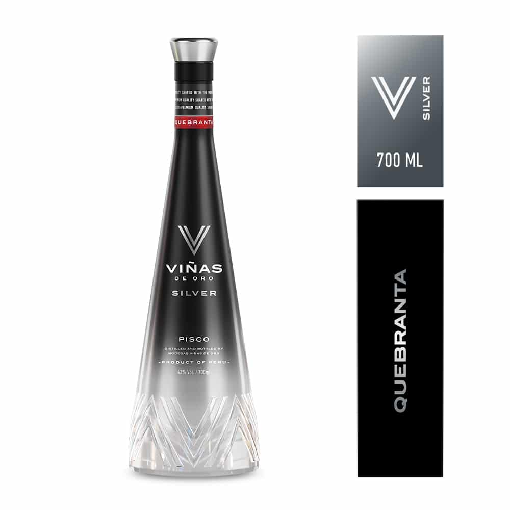 Pisco Viñas de Oro Silver Quebranta 700ml
