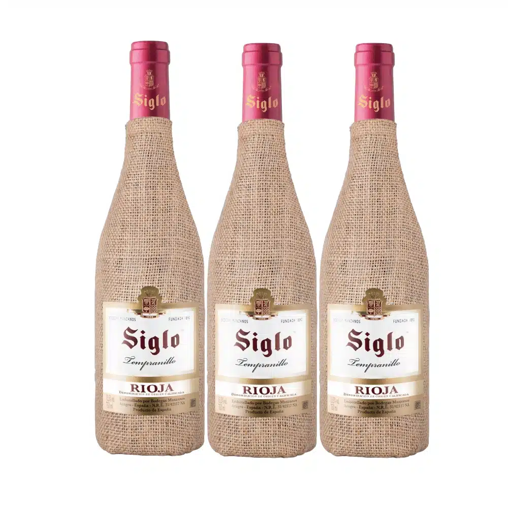Vino Siglo Tempranillo D.O.C Rioja 750 ml – Pack x 3und