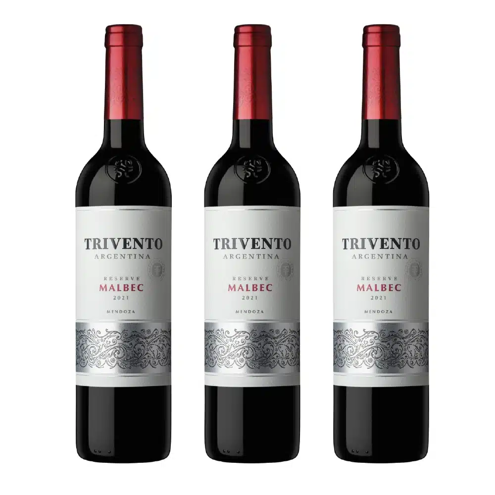 Vino Trivento Reserva Malbec 750ml – Pack x 3und